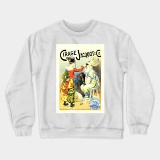 Pantomime Clown CIRAGE JACQUOT Lucien Lefevre Art Nouveau Crewneck Sweatshirt